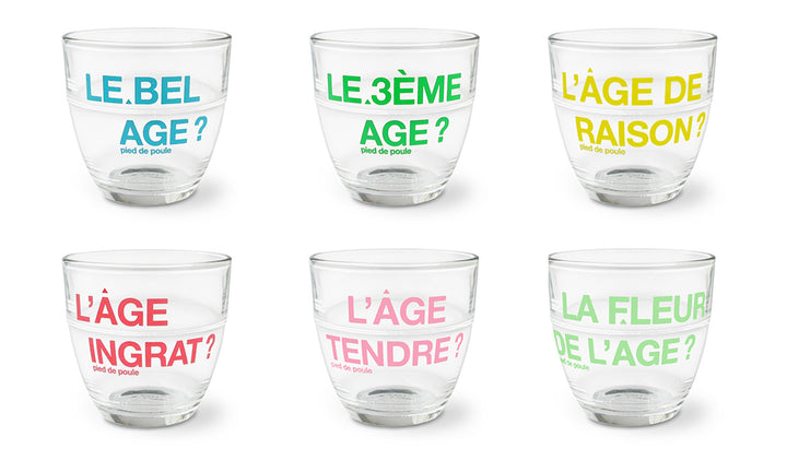 Verre MILLÉSIMES à messages - Made in France