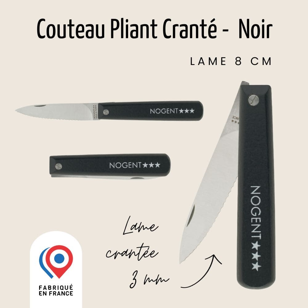 Couteau Pliant Pocket - Lame 8cm crantée 3mm | Classic Bois