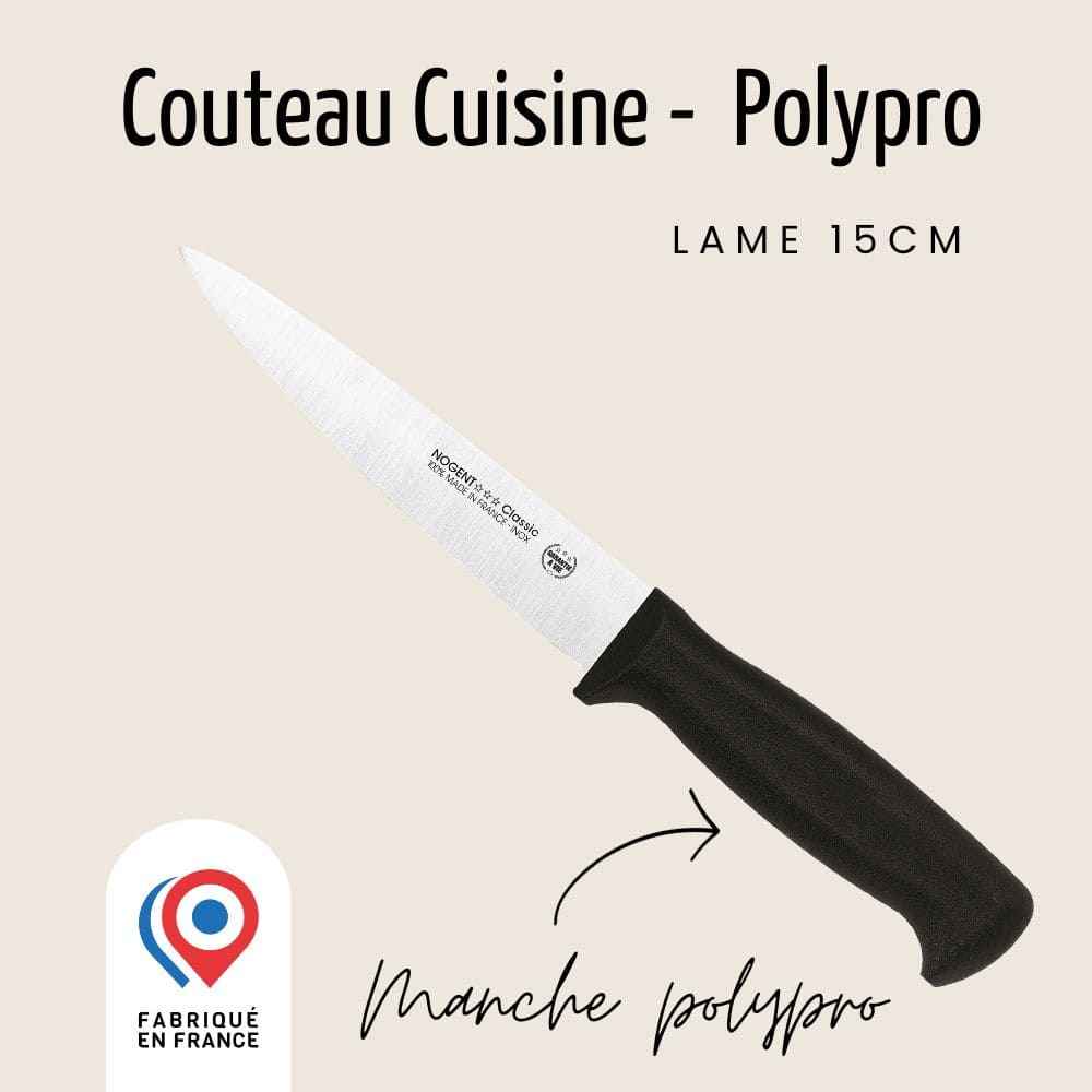 Universal kitchen knife – Smooth blade 15 cm | 6 inch | Nogent Daily