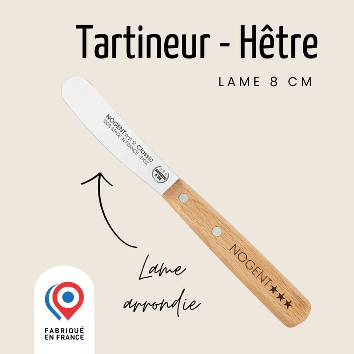 Tartineur - Lame lisse 8cm | Classic Bois