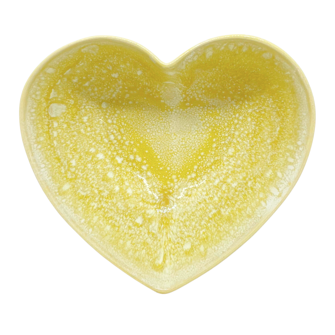 Bol coeur jaune