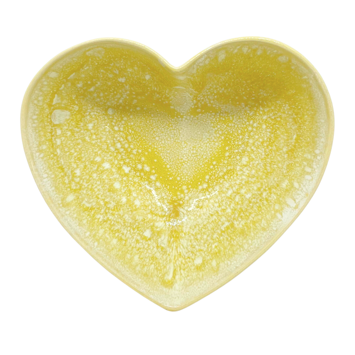 Bol coeur jaune