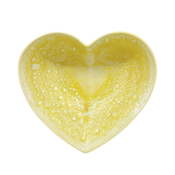 Bol coeur jaune