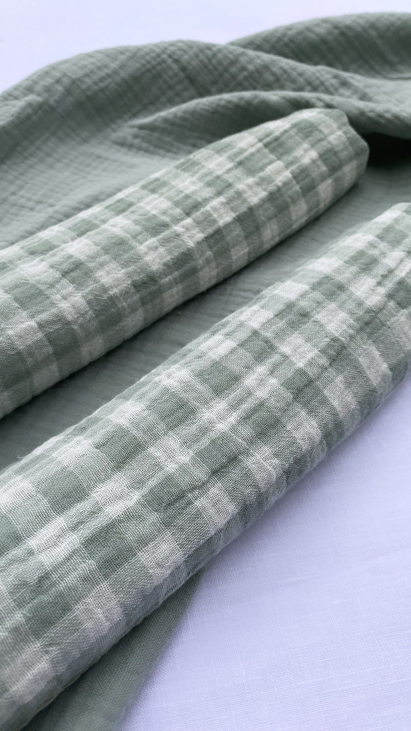 X2 Vichy Green Grey Placemat
