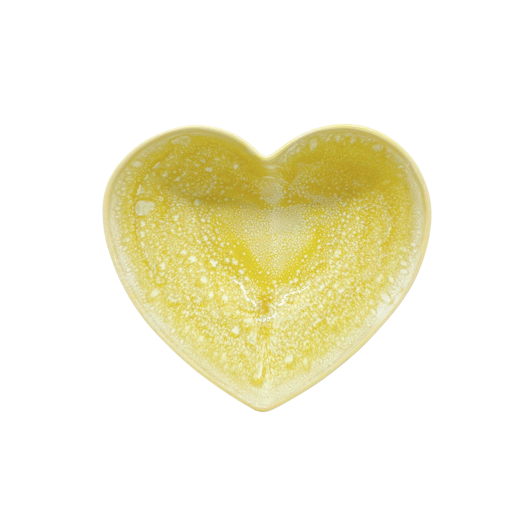 Bol coeur jaune