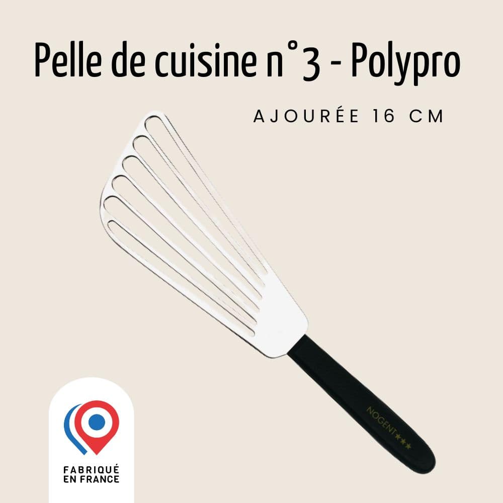 Spatule de Cuisine Ajourée - 16 cm - Polypro | Pratik Spatules Nogent 3 Etoiles