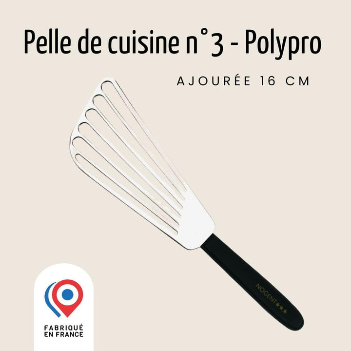Spatule de Cuisine Ajourée - 16 cm - Polypro | Pratik Spatules Nogent 3 Etoiles