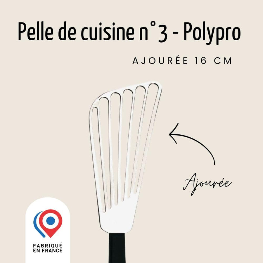 Spatule de Cuisine Ajourée - 16 cm - Polypro | Pratik Spatules Nogent 3 Etoiles