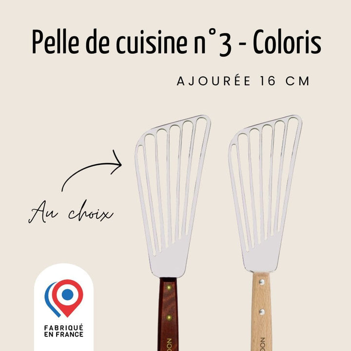 Spatule de Cuisine Ajourée - 16 cm - Bois | Pratik