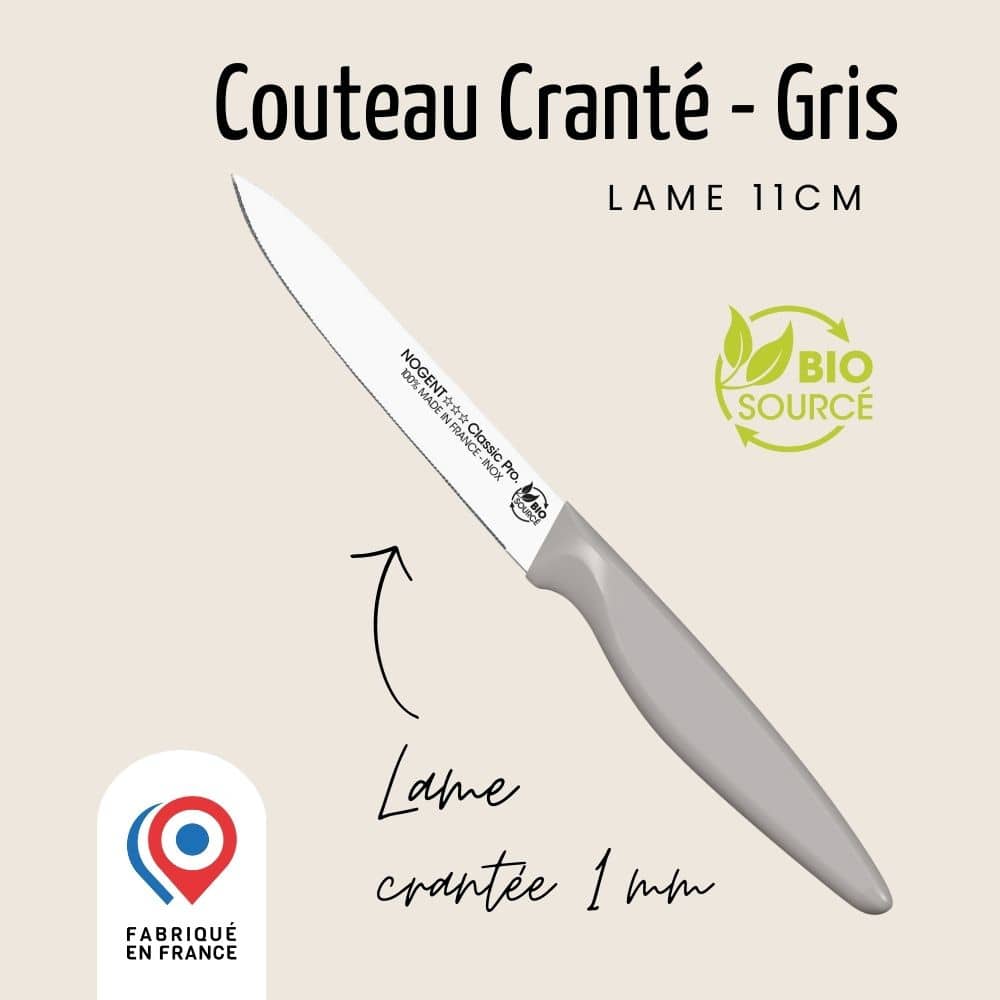 Couteau Tomate – Lame 11cm Crantée 1mm | Classic Pro Bio Sourcé