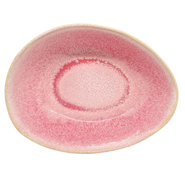 Bol oval  en céramique portugaise artisanale Troia brun