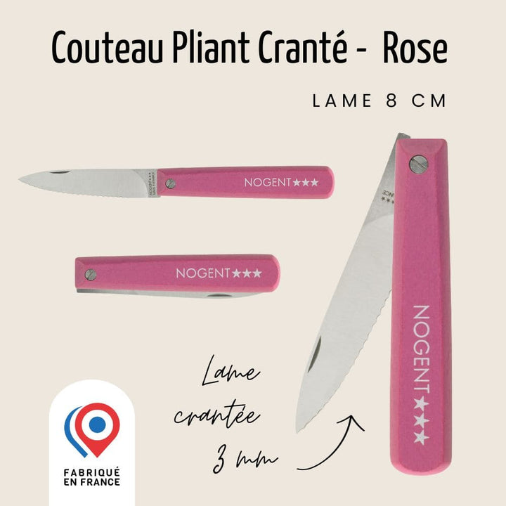 Couteau Pliant Pocket - Lame 8cm crantée 3mm | Classic Bois