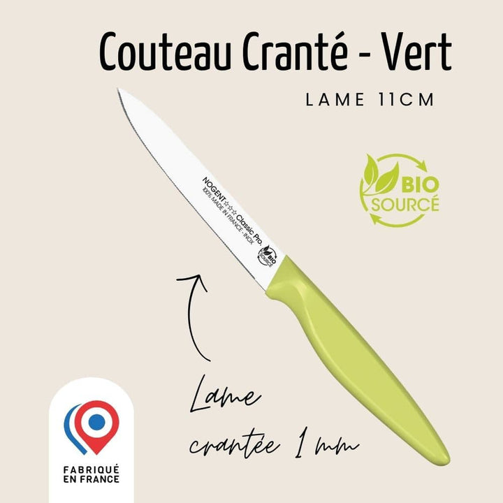 Couteau Tomate – Lame 11cm Crantée 1mm | Classic Pro Bio Sourcé