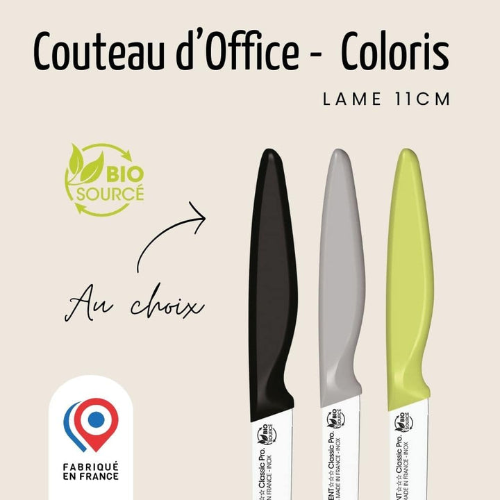 Couteau d'Office – Lame Lisse 11cm | Classic Pro Bio Sourcé