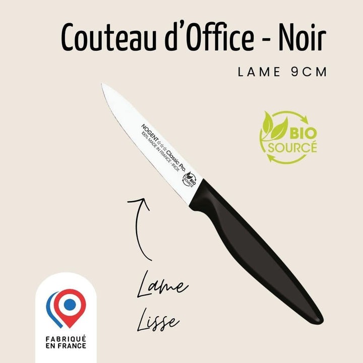 Couteau d'Office – Lame Lisse 9cm | Classic Pro Bio Sourcé