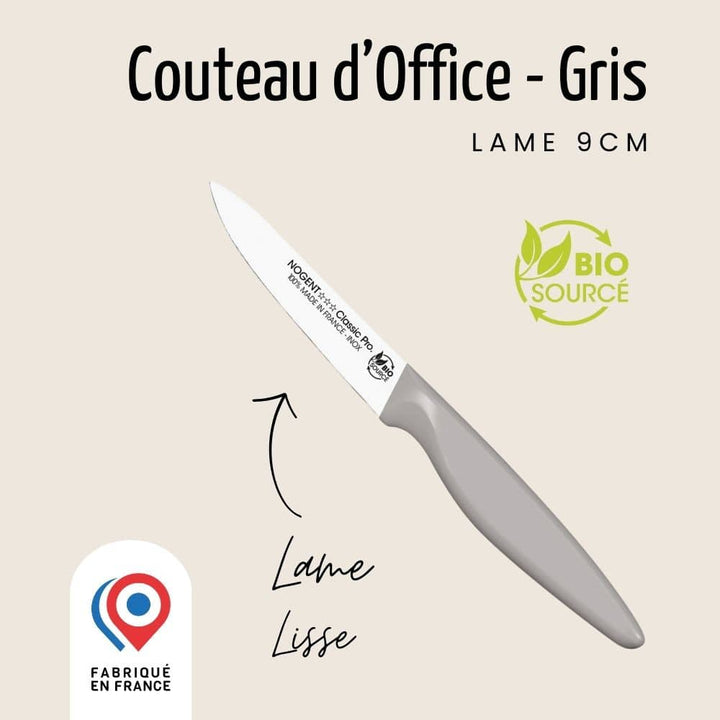 Couteau d'Office – Lame Lisse 9cm | Classic Pro Bio Sourcé