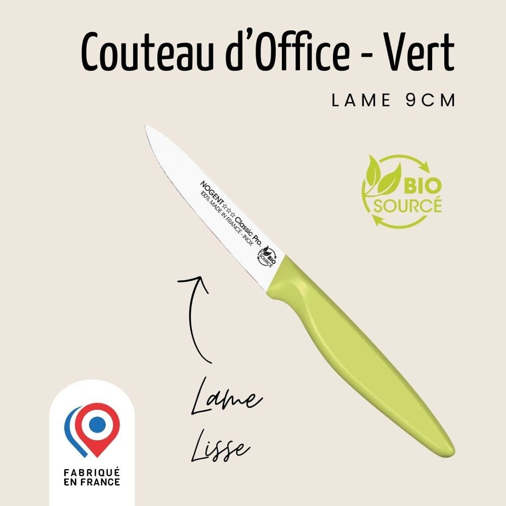 Couteau d'Office – Lame Lisse 9cm | Classic Pro Bio Sourcé