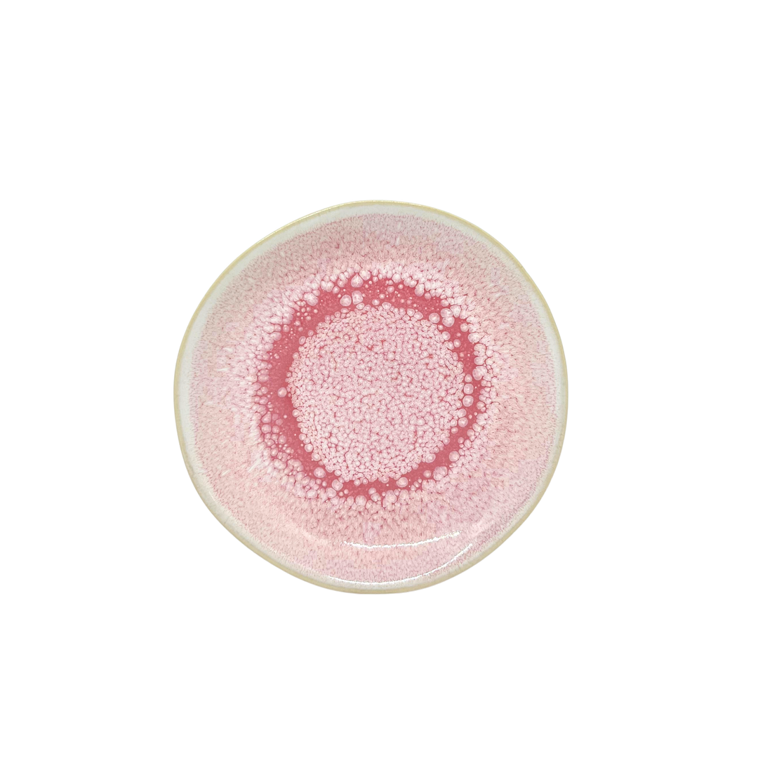 Assiette à pain rose Camélia 15 cm