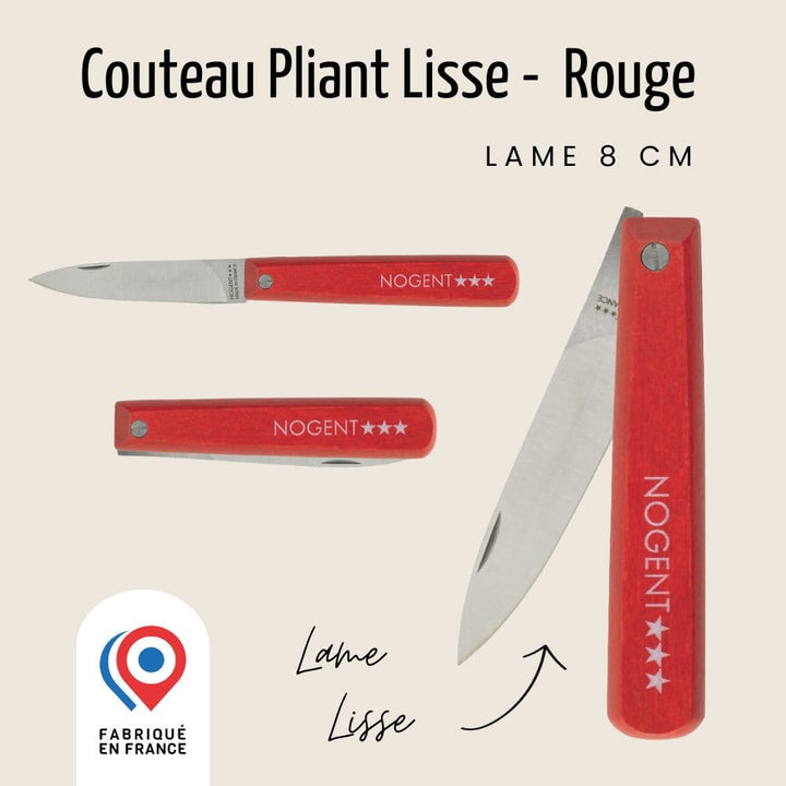 Couteau Pliant Pocket – Lame Lisse 8cm | Classic Bois