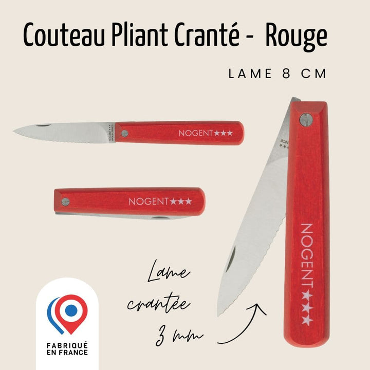 Couteau Pliant Pocket - Lame 8cm crantée 3mm | Classic Bois