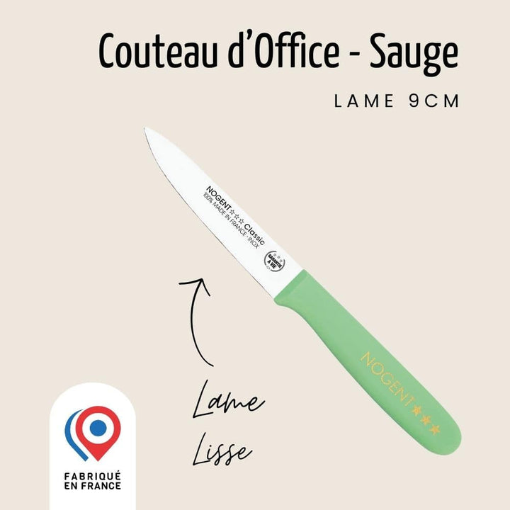 Couteau d'Office – Lame Lisse 9cm | Classic Polypro ~ Les Pastels