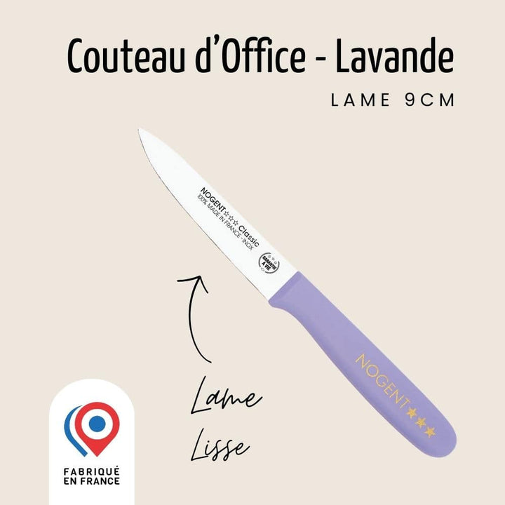 Couteau d'Office – Lame Lisse 9cm | Classic Polypro ~ Les Pastels