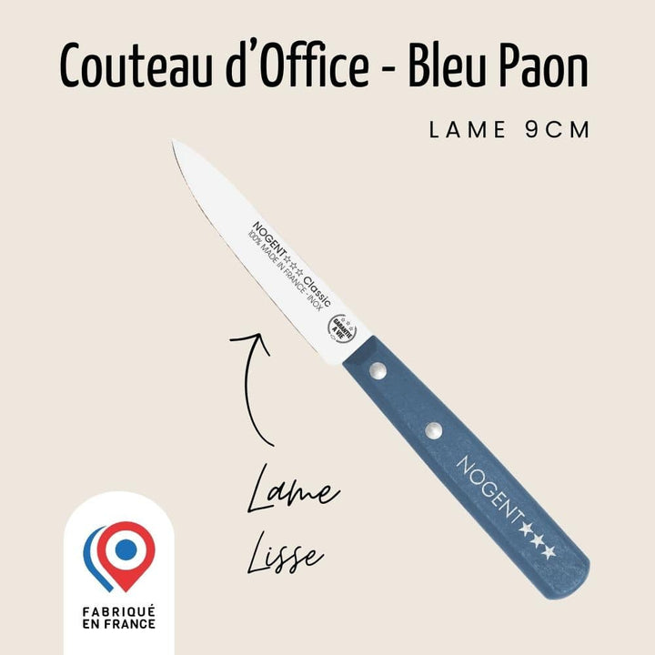 Couteau d'Office - Lame Lisse 9 cm | Classic Bois