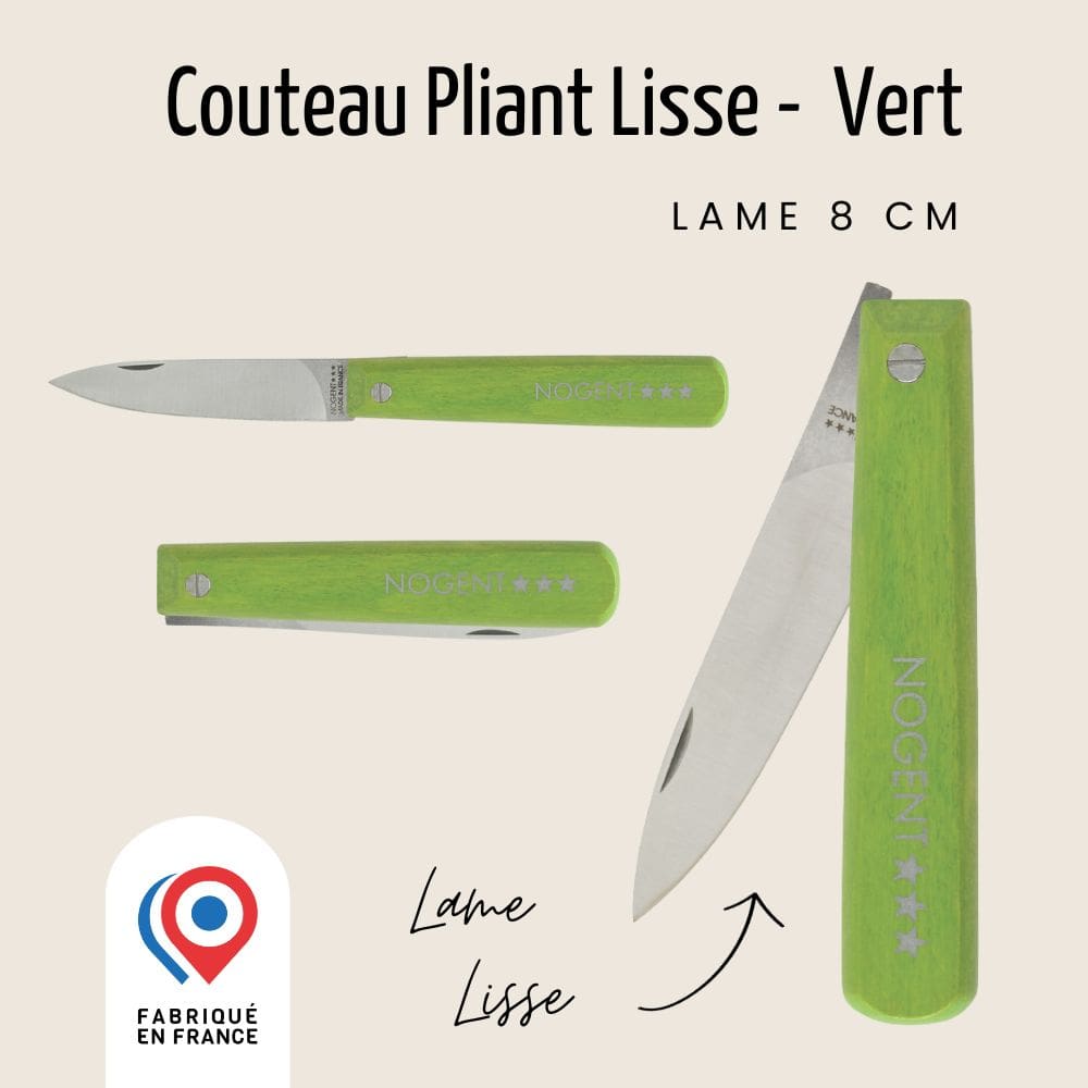 Couteau Pliant Pocket – Lame Lisse 8cm | Classic Bois