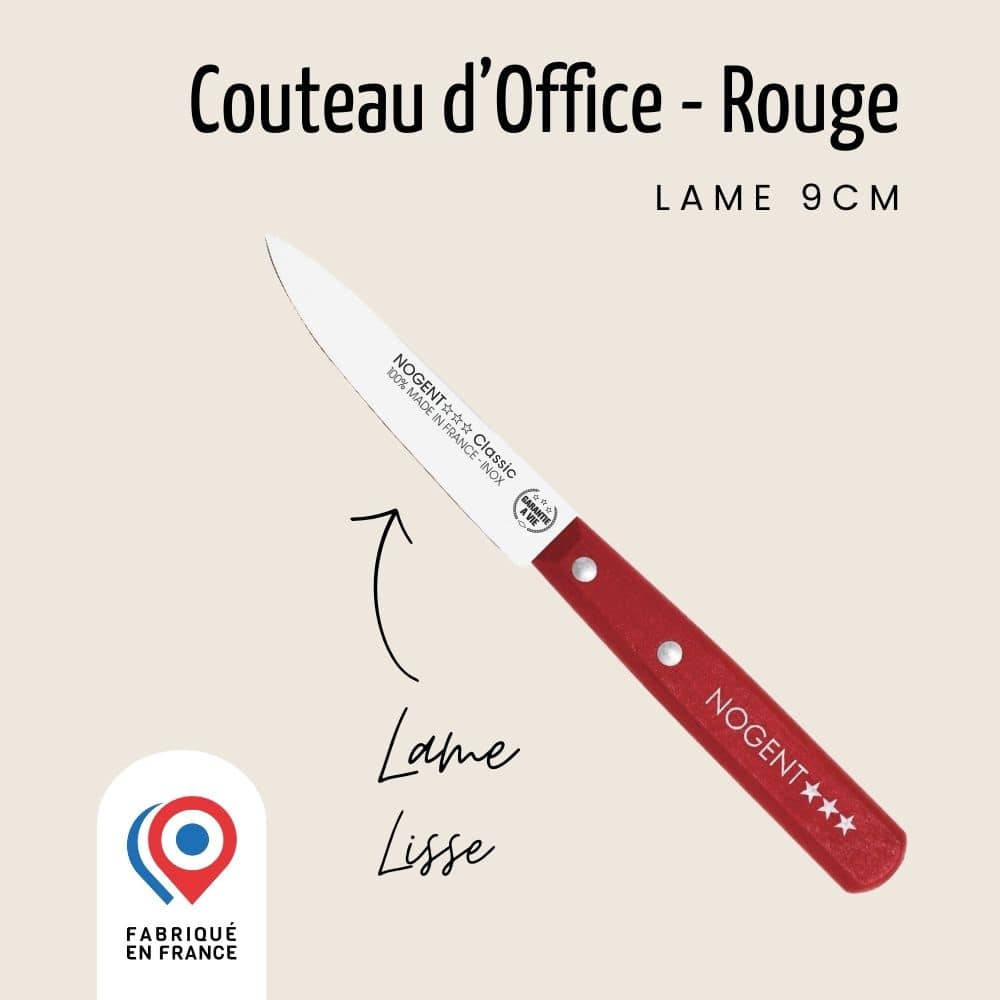 Couteau d'Office - Lame Lisse 9 cm | Classic Bois