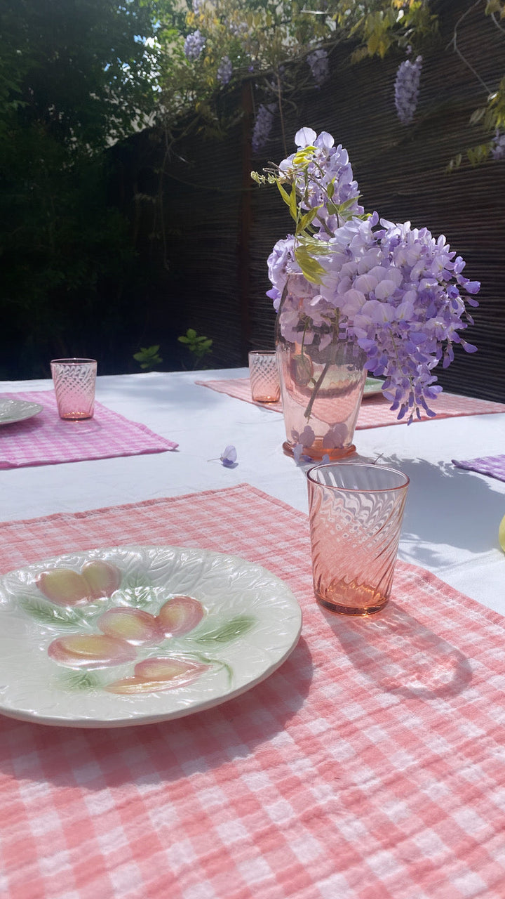 Barbapapa Vichy Table Set X2
