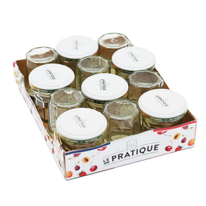 Mini-pots de confiture 46 mL Ø48 mm barquette de 12 - Le Pratique