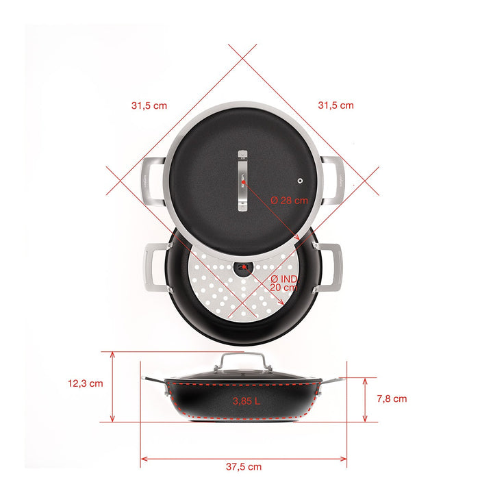 Cocotte méditerranéenne - Aire Induction 28cm