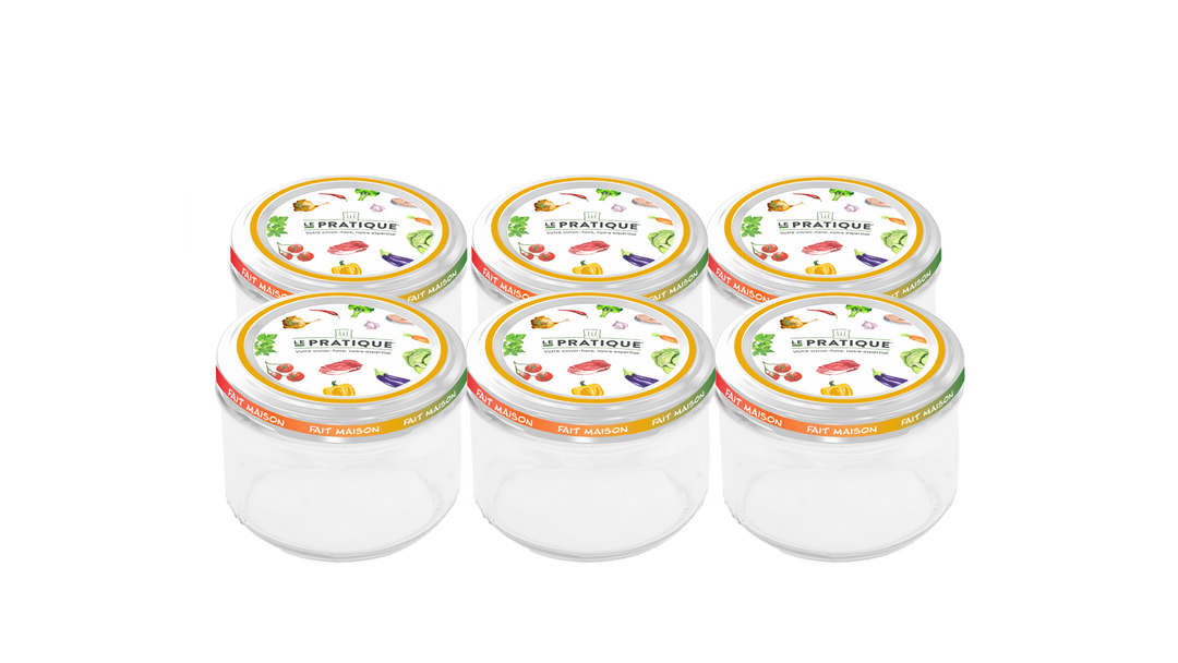 Sterilizable Twist-off Jars 200 mL Ø 82 mm pack of 6 - Le Pratique