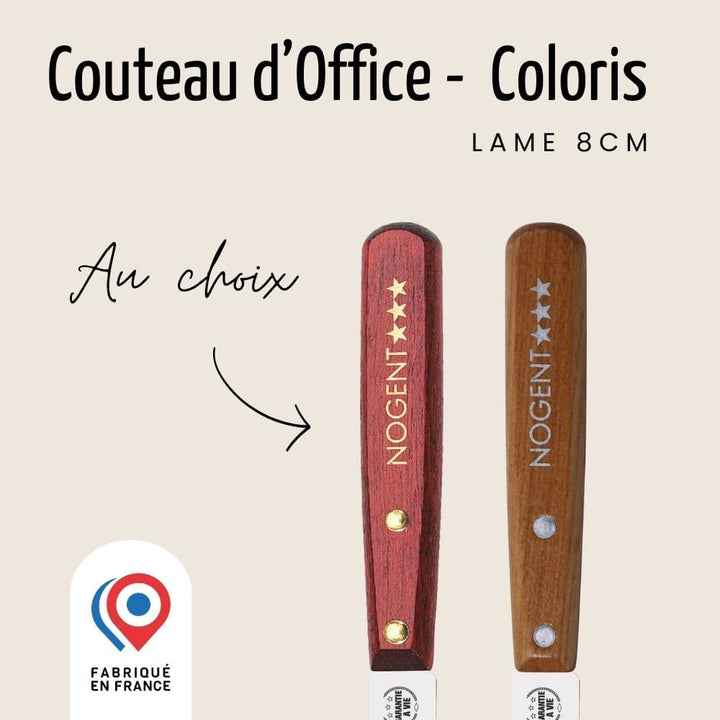 Couteau d’Office – Lame Lisse 8 cm | Classic Bois