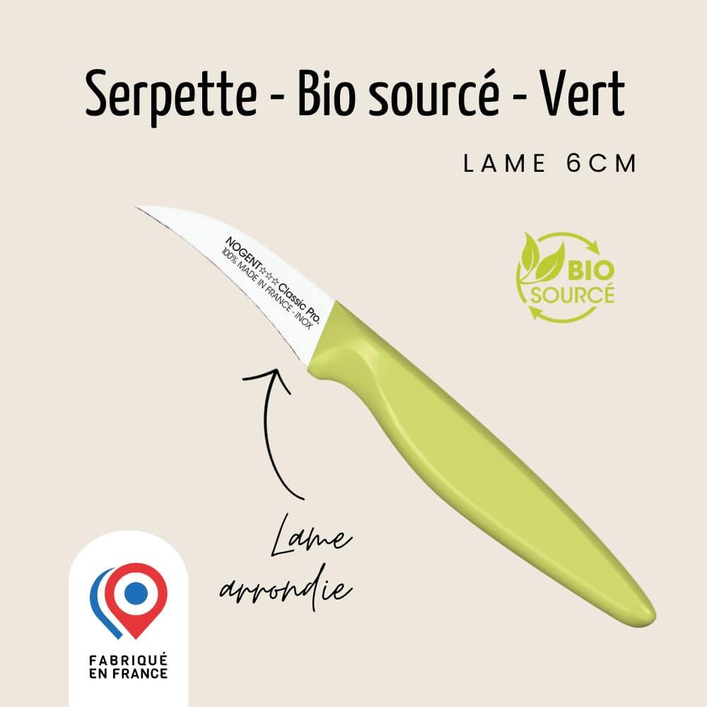 Couteau Serpette - Lame lisse 6cm | Classic Pro Bio Sourcé