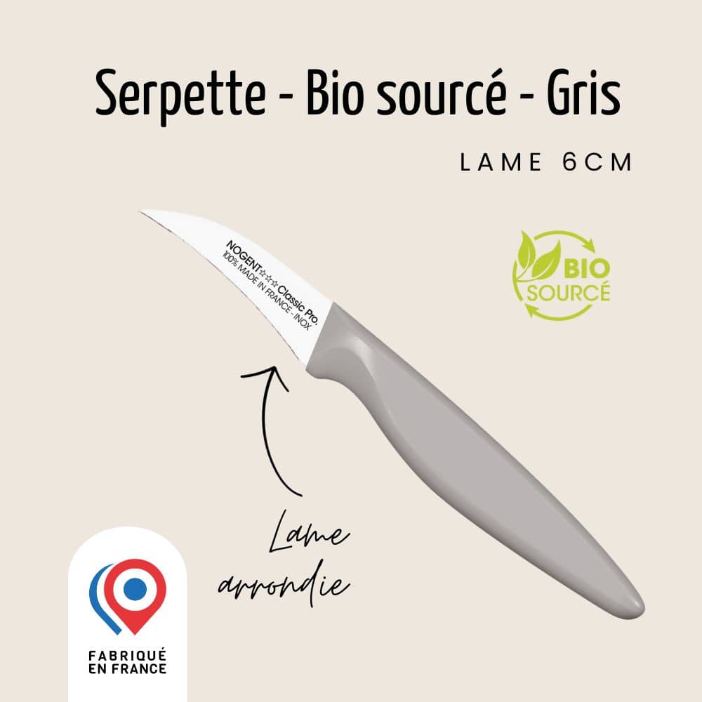 Couteau Serpette - Lame lisse 6cm | Classic Pro Bio Sourcé