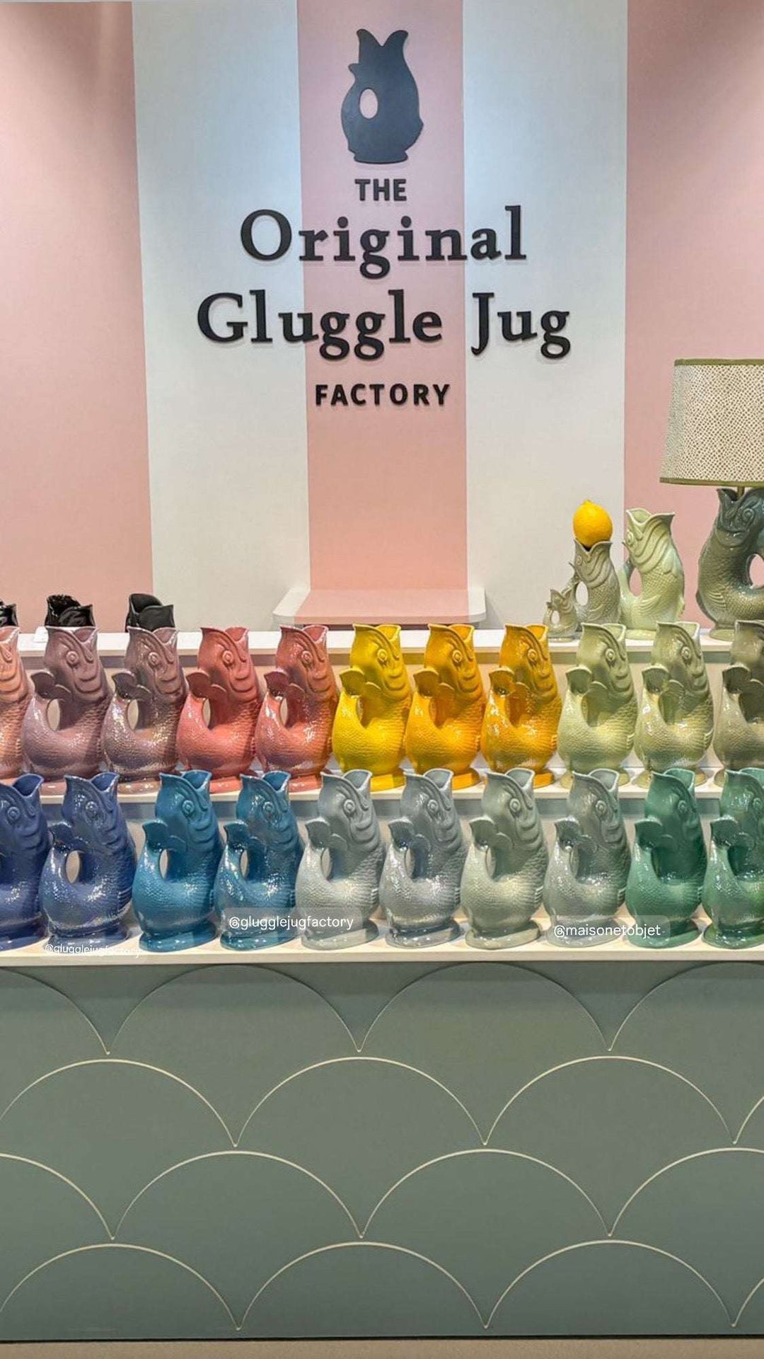 Autenthique carafe poisson "Glouglou" | Champignon irisé