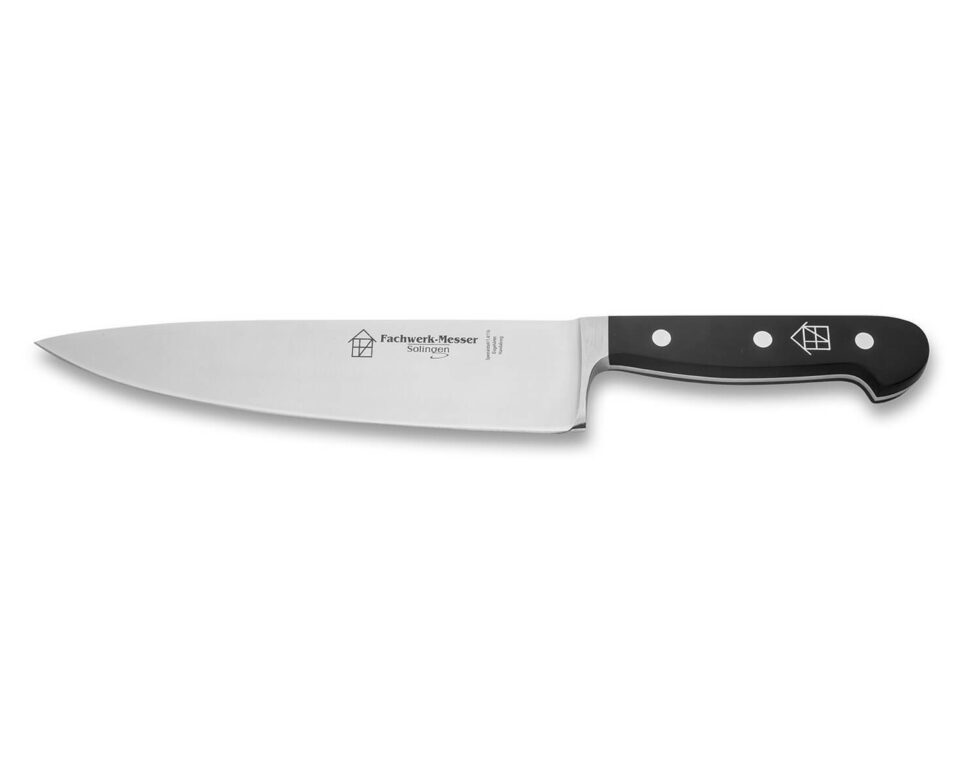 FACHWERK couteau de chef Elite, lame 21cm, manche noir