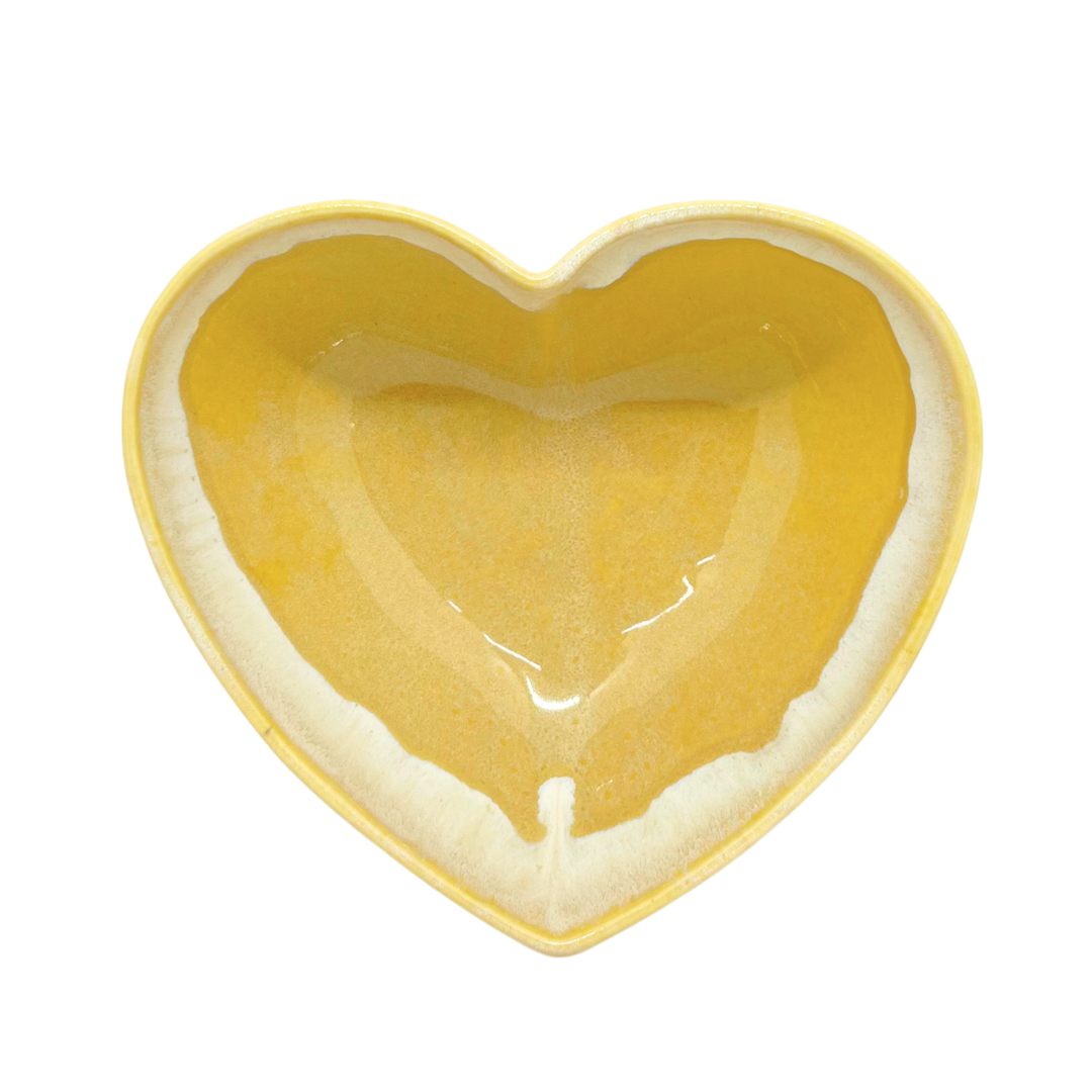 Yellow heart bowl