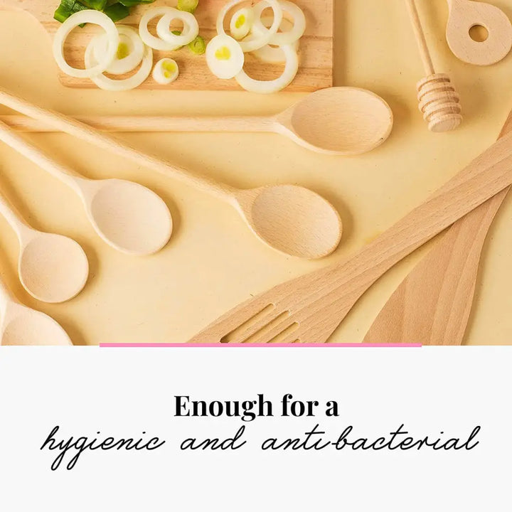 Handcrafted Kitchen Tools - Wooden Cooking Spoons