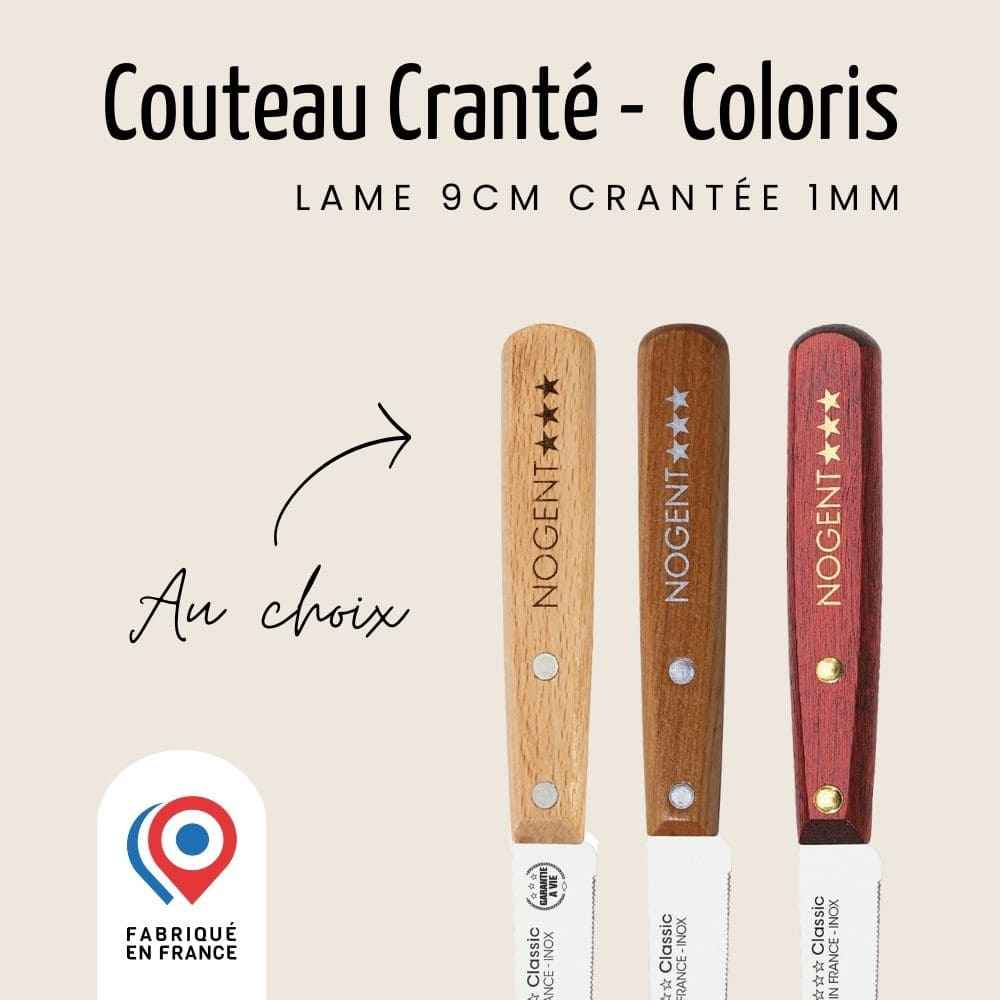 Couteau d’Office – Lame 9 cm Crantée 1 mm | Nogent Iconic