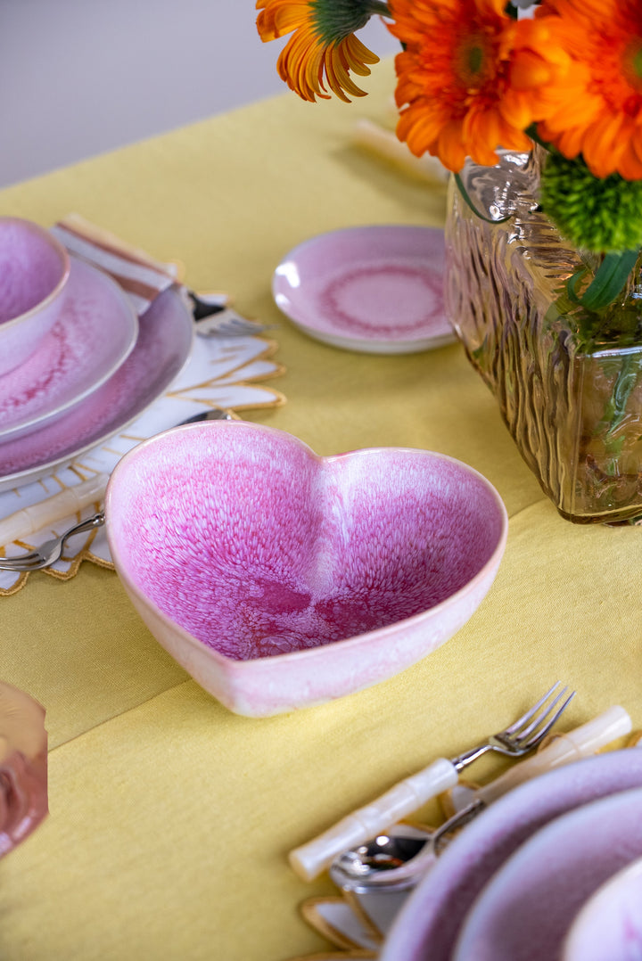 Bol coeur rose Camélia