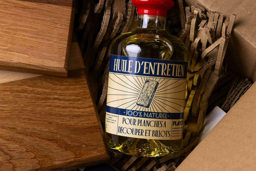Huile de pépins de raisin pour billots et planches en bois – Soin naturel protecteur & alimentaire