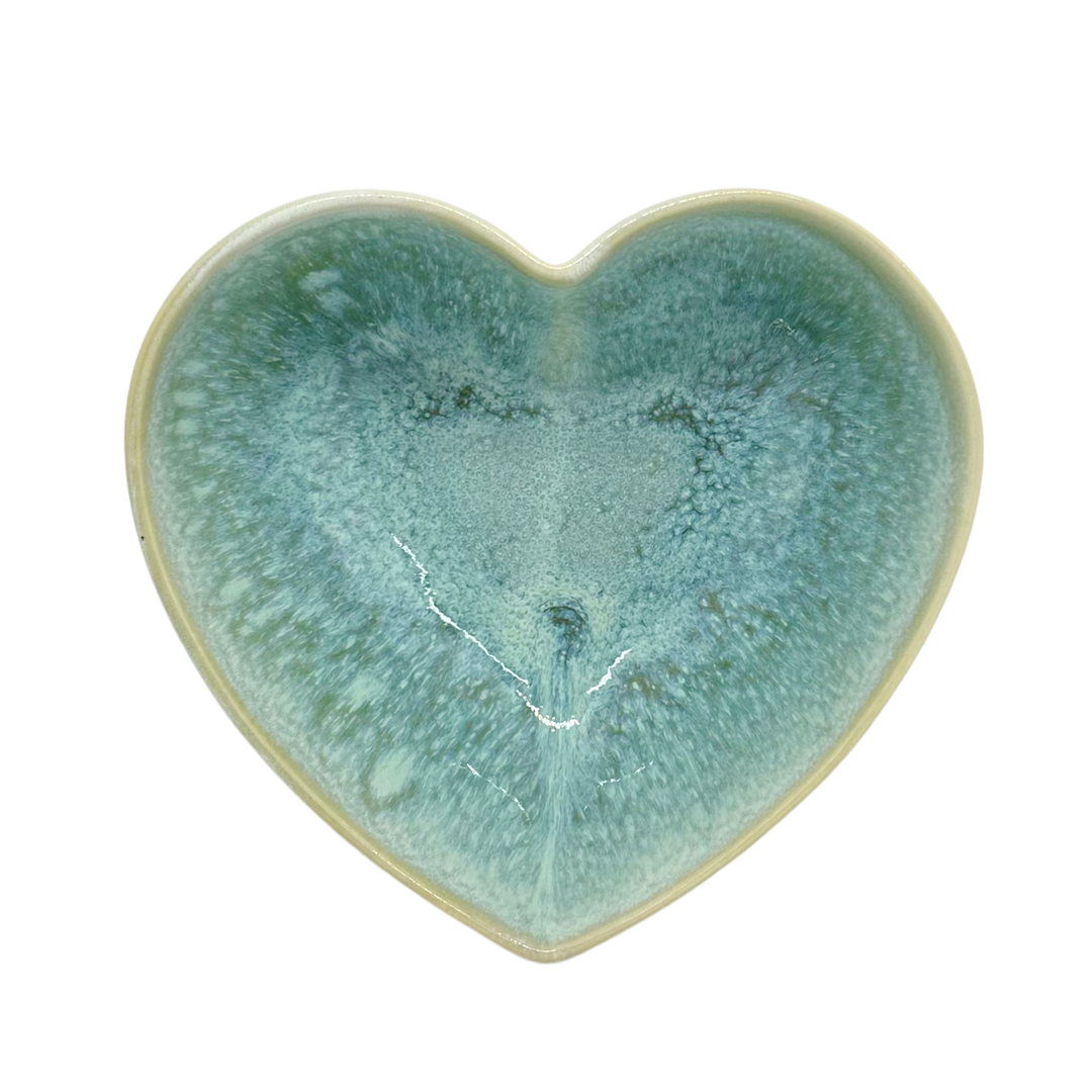 Bol coeur vert celadon