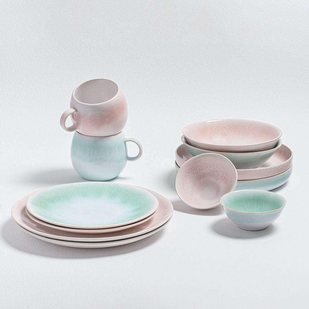 Pink Dinnerware Set | Pink Dinner Plate | Egg Back Home