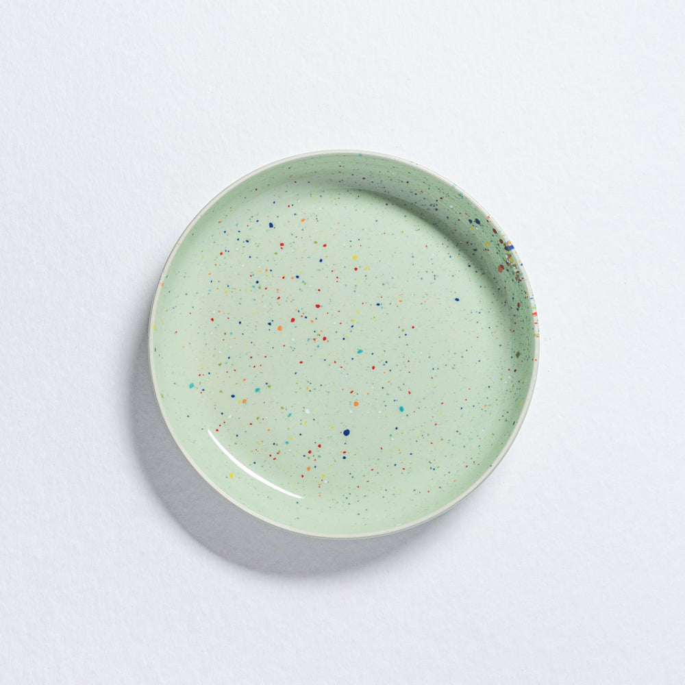 Assiette à pâtes New Party 23cm Vert Assiettes creuses Egg Back Home