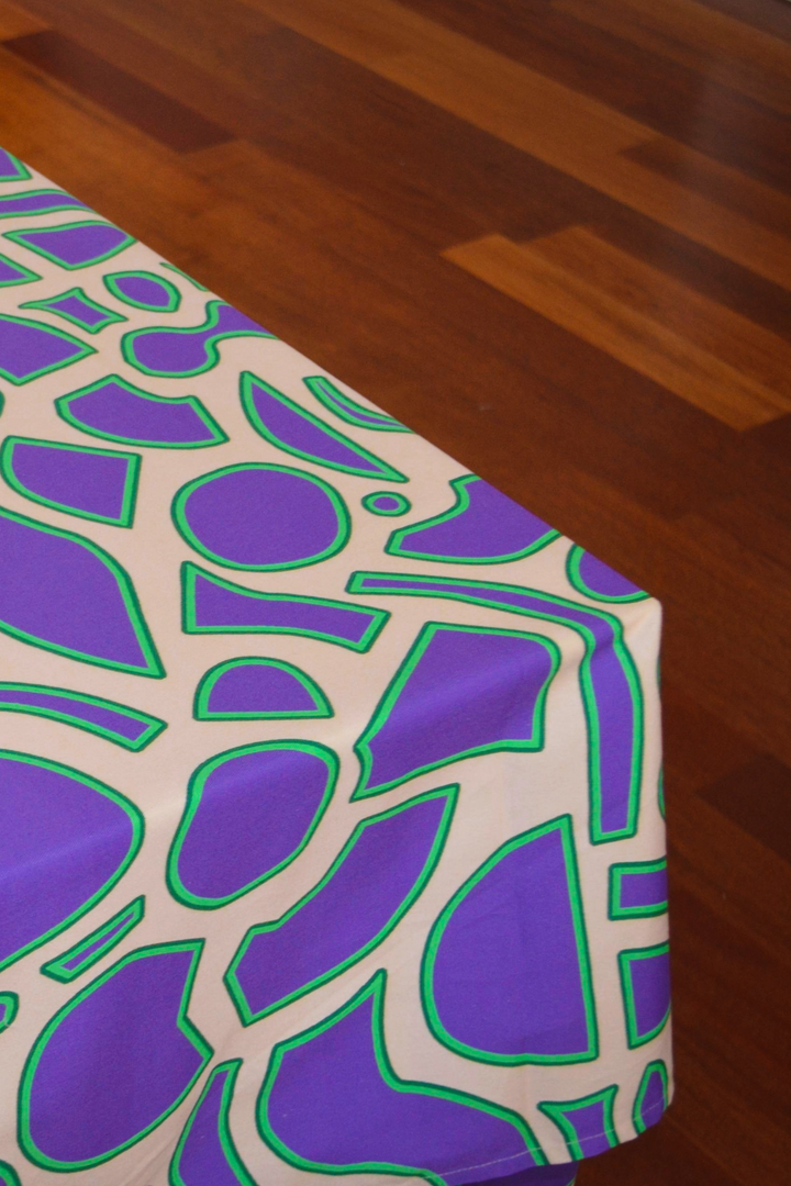Nappe motif big spiral violet