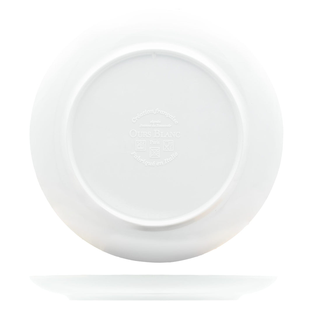 Assiette à dessert en mélamine - Histoire de l'aviation - Ø 21 cm Assiettes à dessert Ours Blanc