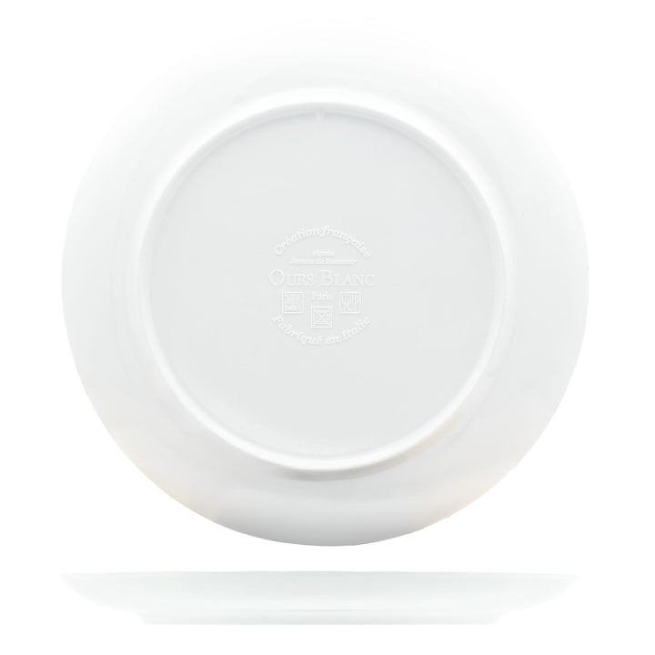 Assiette à dessert en mélamine - Histoire de l'aviation - Ø 21 cm Assiettes à dessert Ours Blanc