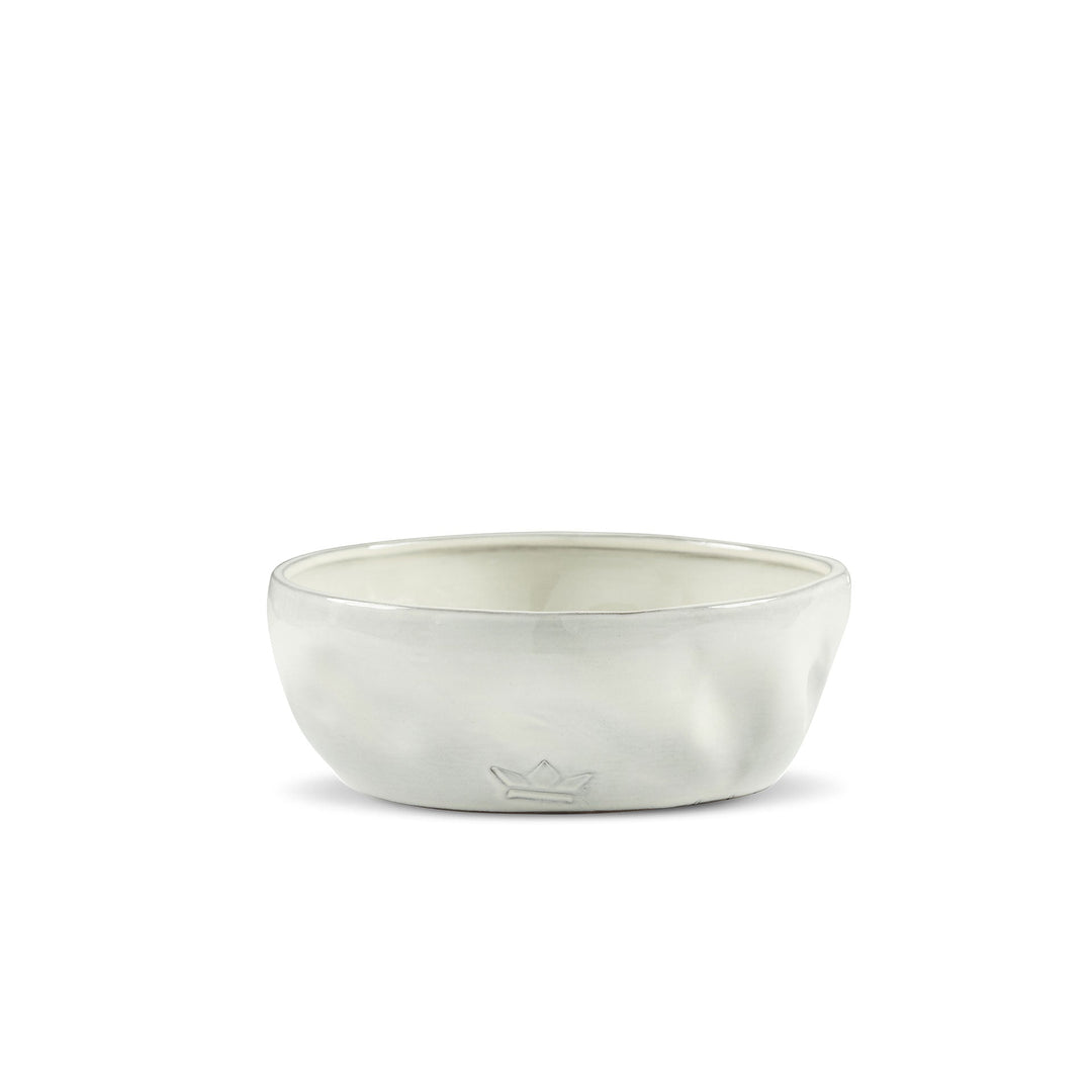 Bol bosselé - Large - set de 2 - Blanc